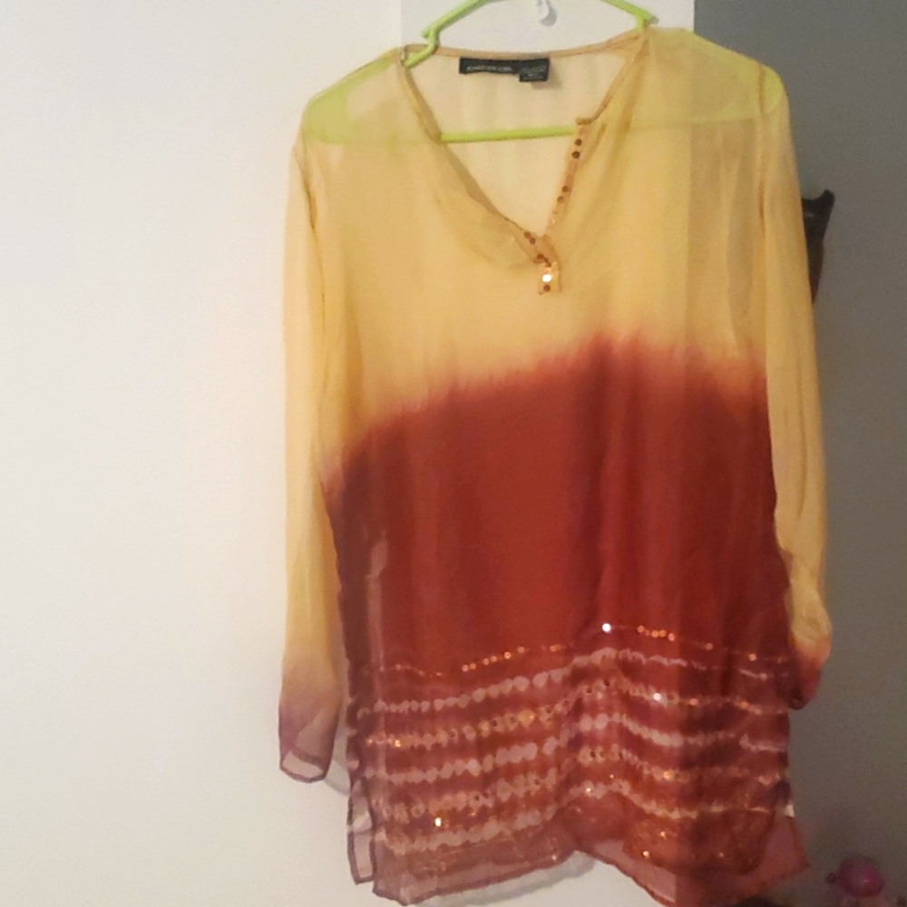 Jones of NY sheer Tunic